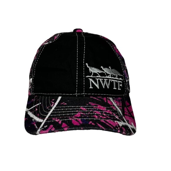 NWTF National Wild Turkey Foundation Womens Hat Cap Pink Black Size OS - Picture 1 of 10
